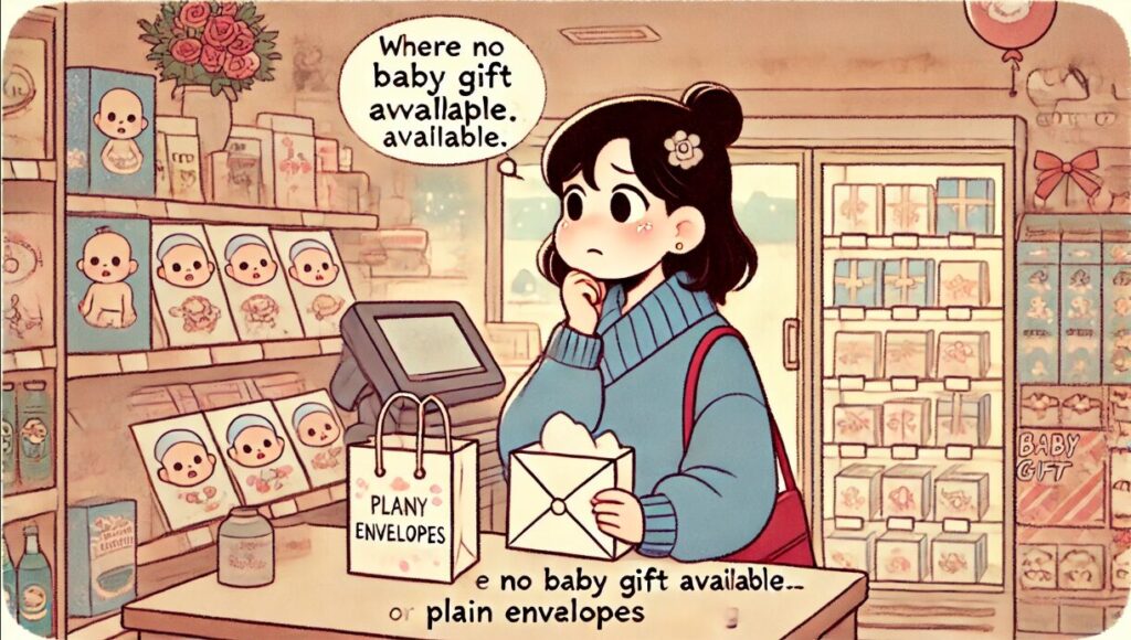 コンビニで出産祝いの封筒がない時の代替案