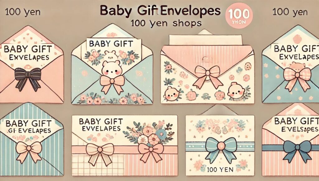 100均で買える！おしゃれな出産祝い封筒
