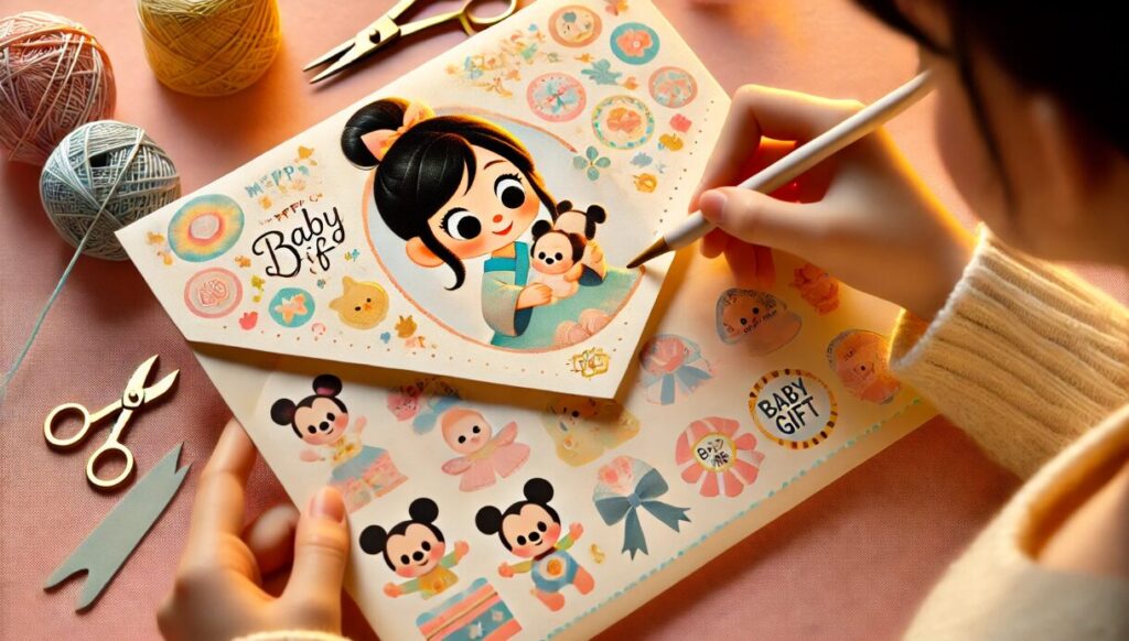 出産祝いでかわいい祝儀袋の書き方水引なし
