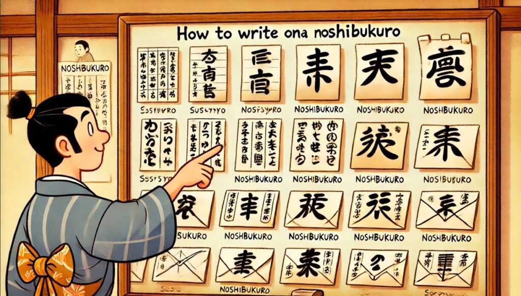 のし袋の書き方見本を紹介
