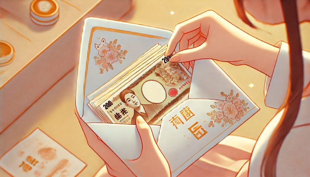 出産祝いのお金の入れ方【中袋なしの場合】