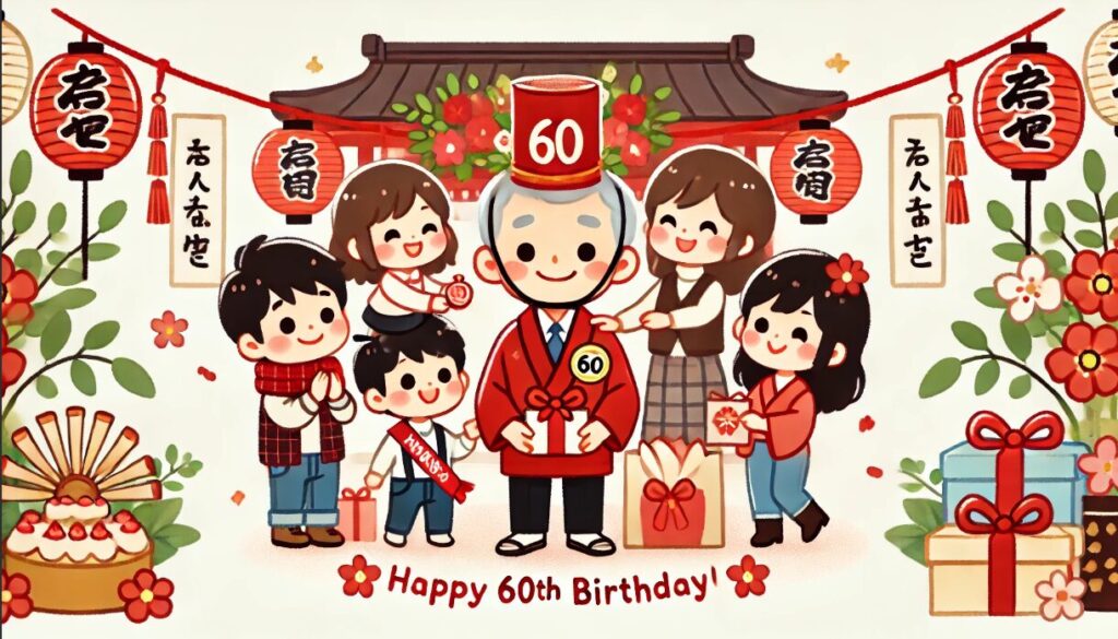 還暦祝いの定番!赤いものを贈る理由とは?