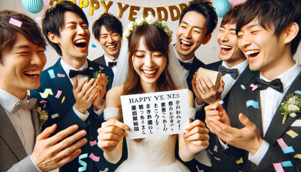 結婚メッセージ友達向けのくだけた表現 結婚 祝い メッセージ カード 例文