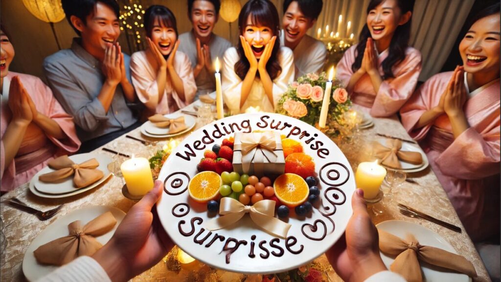 友達が喜ぶサプライズプレートの演出アイデア 結婚 おめでとう プレート 友達