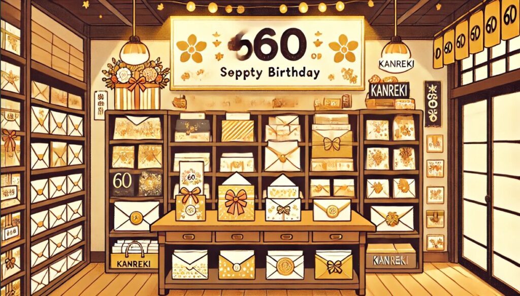 還暦祝いの封筒はどこで買える？ 還暦 祝い お金 封筒