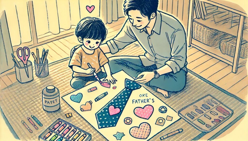 2歳手作りから始める父の日準備 父の日 製作 5歳児