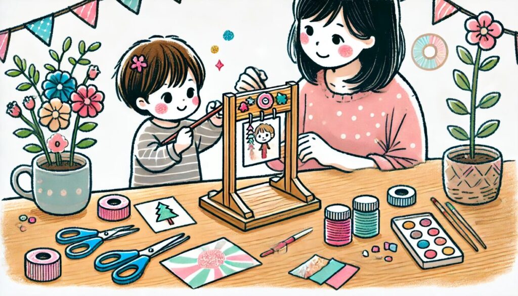 メモスタンドを可愛く手作りしよう 母の日 製作 3歳児