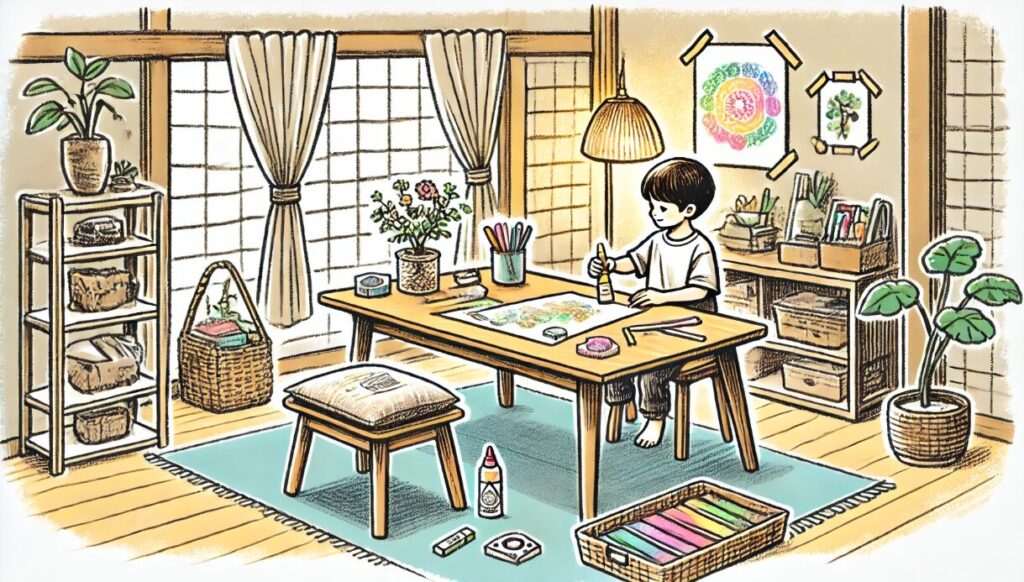 家庭でできる工作環境の整え方 父の日 製作 5歳児