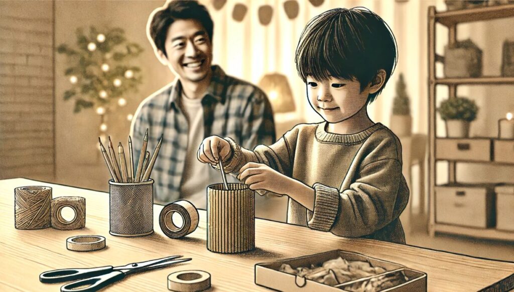 簡単手作り：子供でも作れる実用品父の日 製作 実用的　
