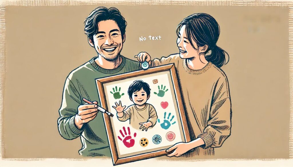 おしゃれ製作で見栄えも抜群 父の日 製作 0歳児