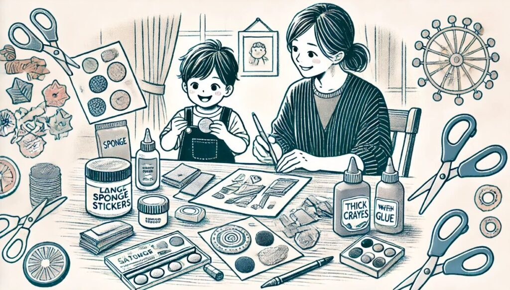 安心素材で安全に楽しく製作しよう 父の日 製作 5歳児