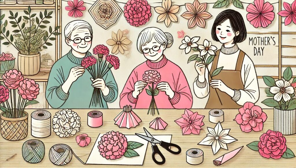 工作で高齢者におすすめの花 母の日 壁面 高齢者