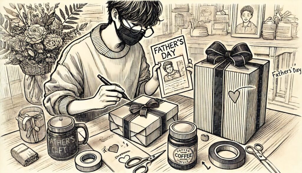 手作りと市販品を組み合わせた贈り方 父の日 製作 実用的