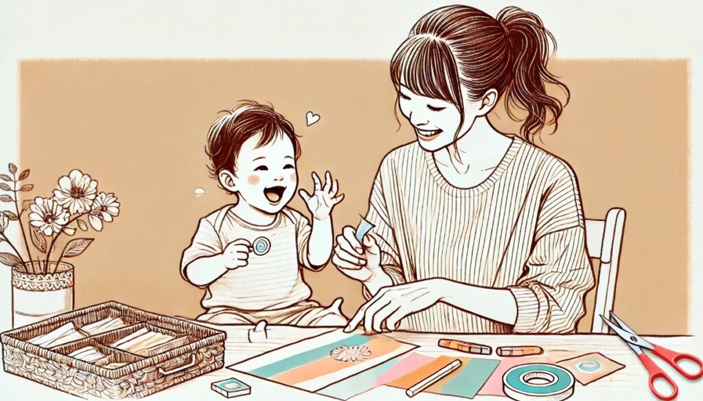 親子で楽しむ製作タイム 父の日 製作 0歳児