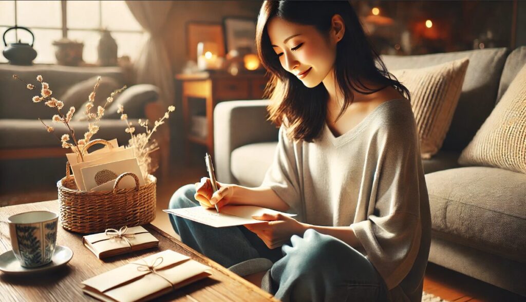 親戚堅苦しくないお礼状の書き方 お歳暮　お中元 お礼状 例文 個人