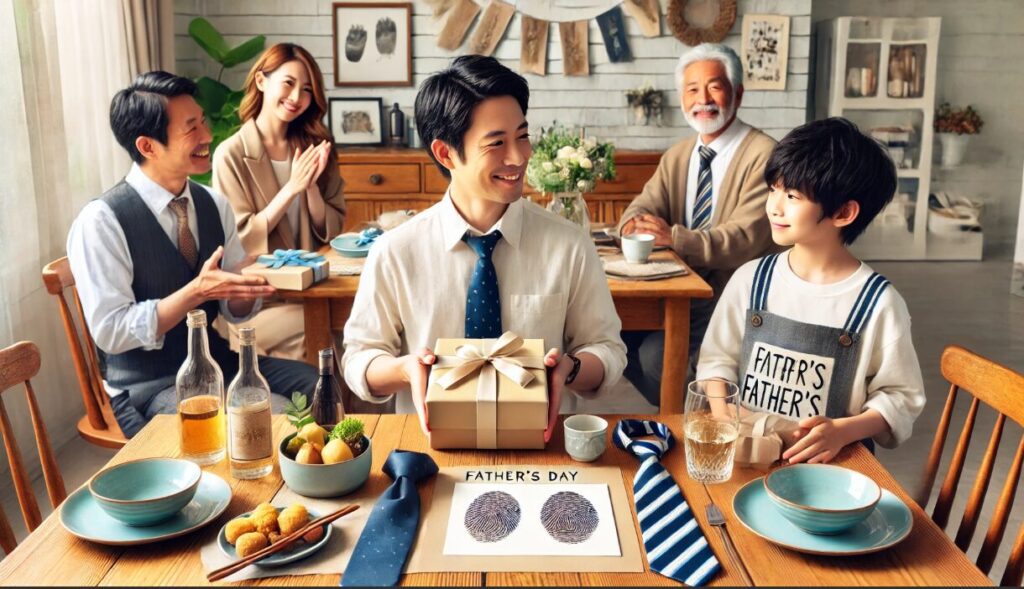 父の日のおすすめプレゼント特集 父の日 足形 アート ネクタイ　テンプレート