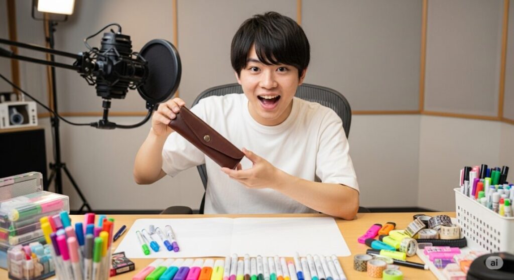 YouTuberシーサー文房具とは誰ですか？ 革ペンケース 一生もの