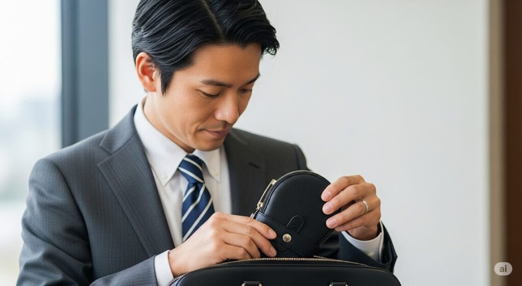 大容量でもスマートに持てるサイズ感 革ペンケース 一生もの