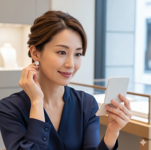 一粒ダイヤは40代で何カラットがちょうどいい？ 一粒 ダイヤ ピアス 一生もの
