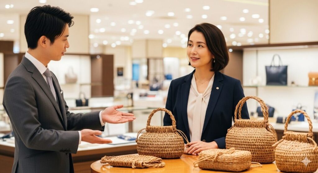 百貨店で買うメリットと注意点 山葡萄 バッグ なぜ高い