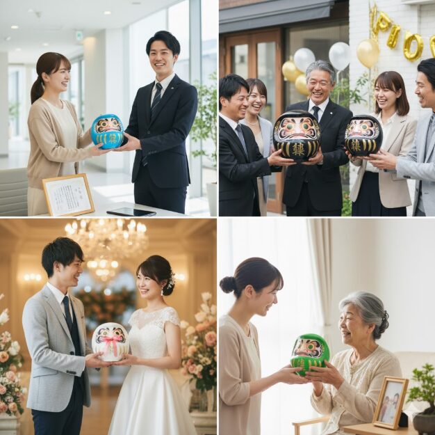 プレゼントする場面紹介 達磨 色 意味
