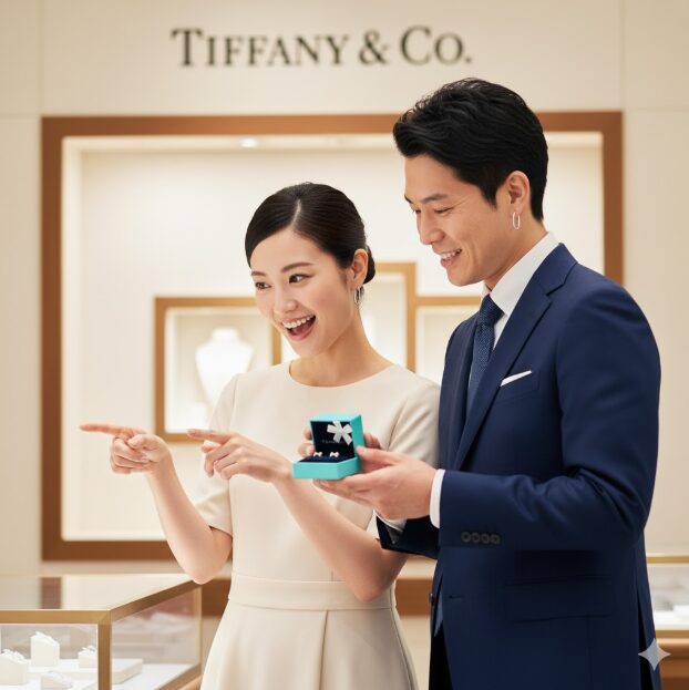 憧れのティファニーでピアスをペアに ピアス お揃い 男女 ブランド