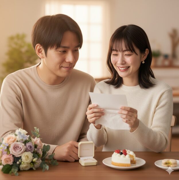 彼女が泣いた例文：感動の誕生日 彼女への手紙　誕生日　書き方