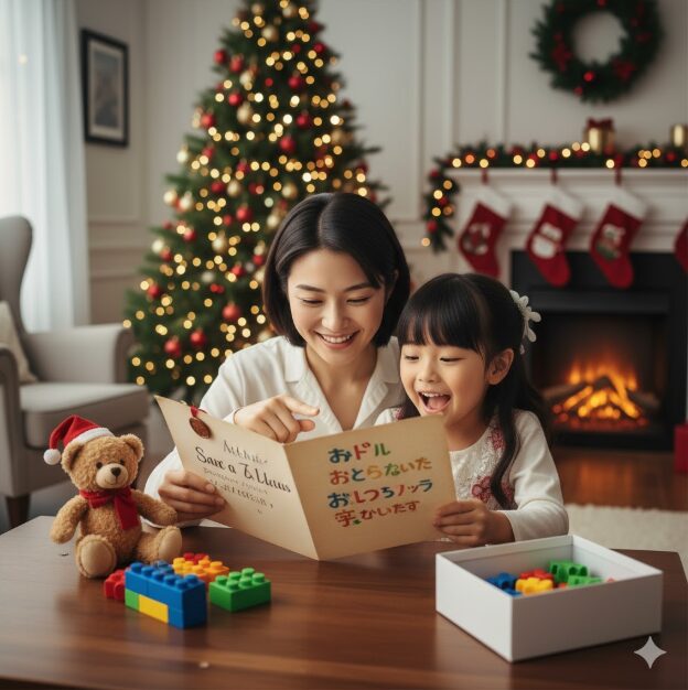 サンタからの手紙:幼児向け日本語例文 サンタからの手紙 英語 短い