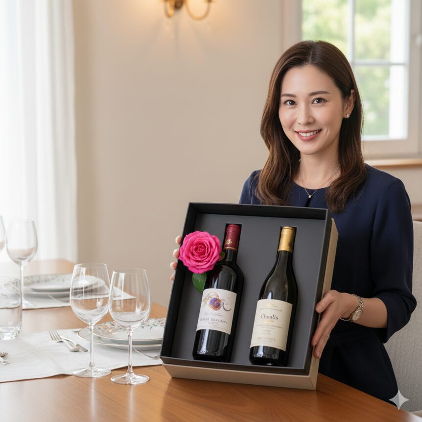 5000円台のおしゃれな紅白セット ワインギフト