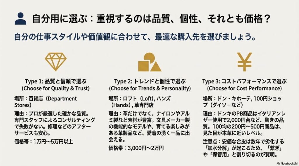 目的別に見る名刺入れどこで買えるか