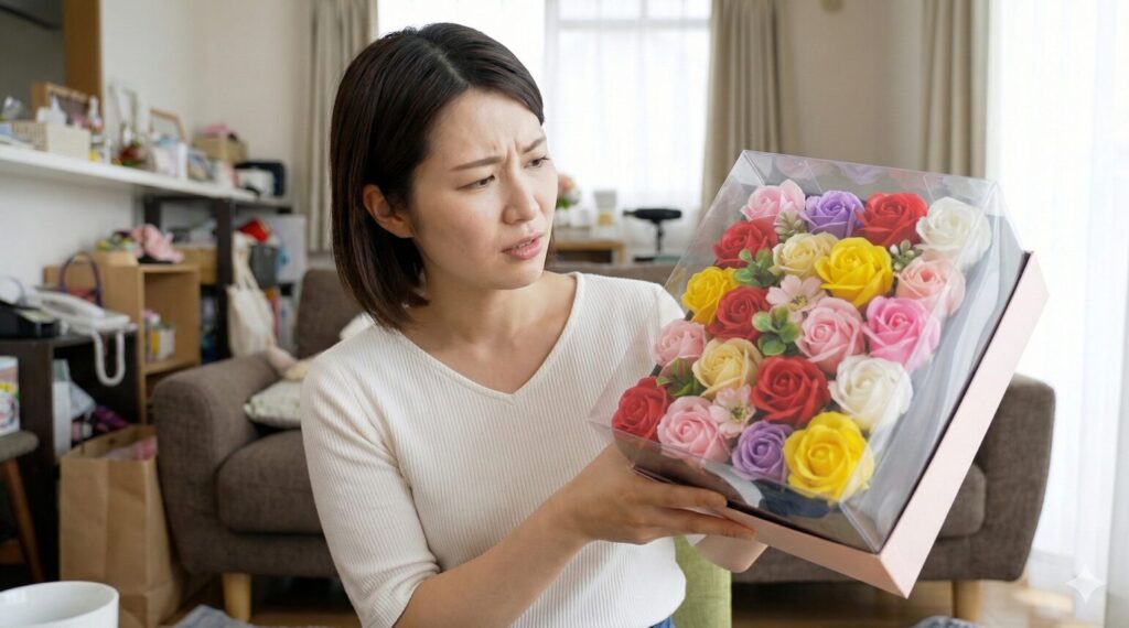 もらっても嬉しくない人の心理 ソープ フラワー 値段 どこに売ってる