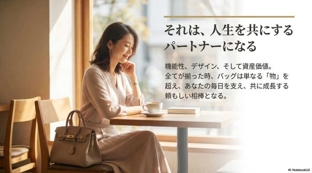 機能性・デザイン・資産価値が揃ったバッグは人生のパートナーになる