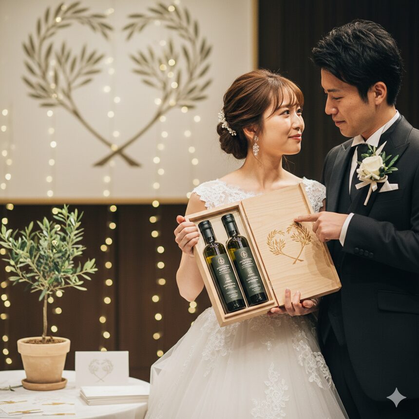 結婚祝いには幸せな意味を込めて　オリーブオイル ギフト