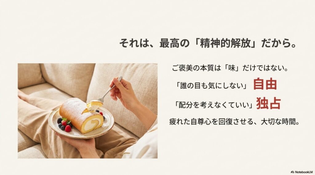 誰の目も気にしない一人ご褒美ご飯の精神的解放