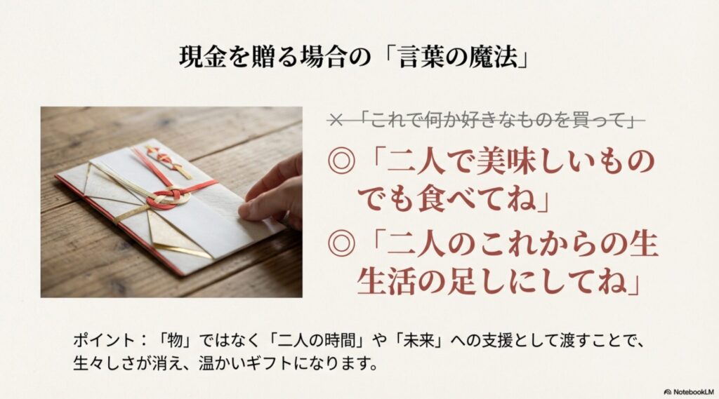 現金を贈る際に添えるべき言葉の魔法とNGワード