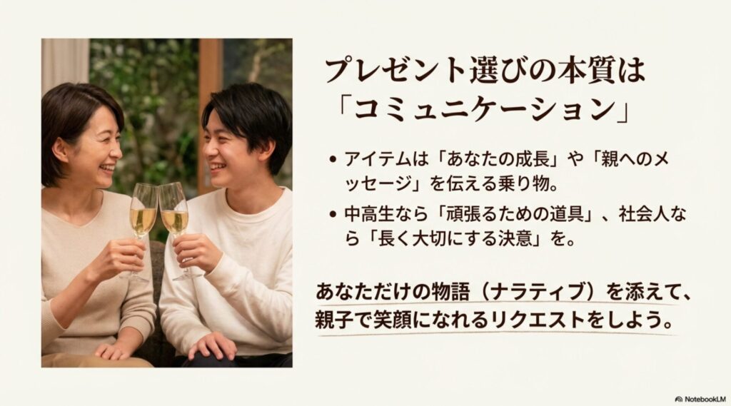 プレゼント選びの本質は親子のコミュニケーションと物語の共有