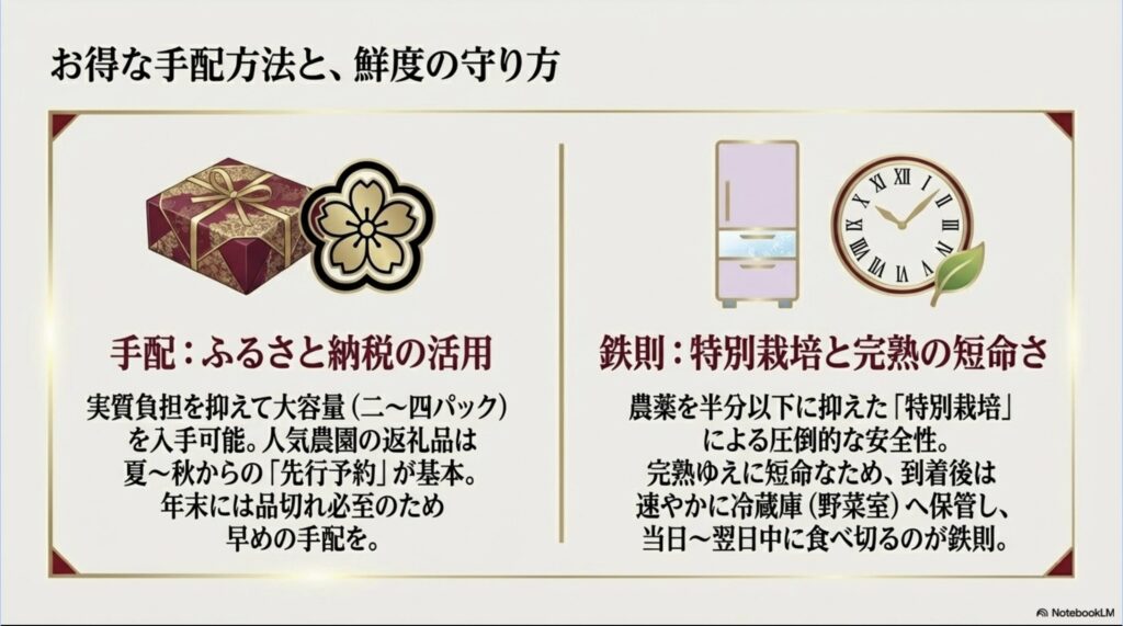 ふるさと納税を活用して実質負担を抑えるお得な手配方法と、特別栽培による安全性、到着後に完熟いちごの鮮度を守る保管の鉄則