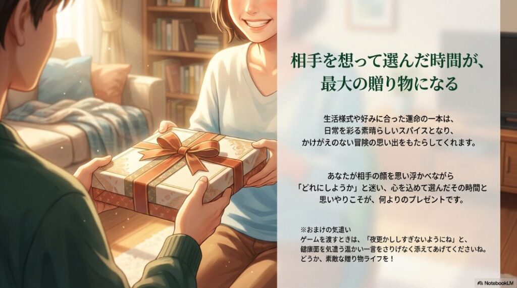 相手を想って選んだ時間が最大の贈り物になる。生活様式や好みに合った運命の一本が素晴らしい思い出をもたらします