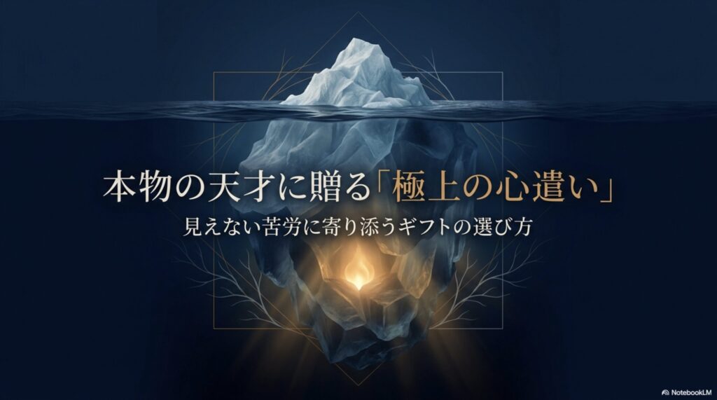 本物の天才に贈る「極上の心遣い」見えない苦労に寄り添うギフトの選び方