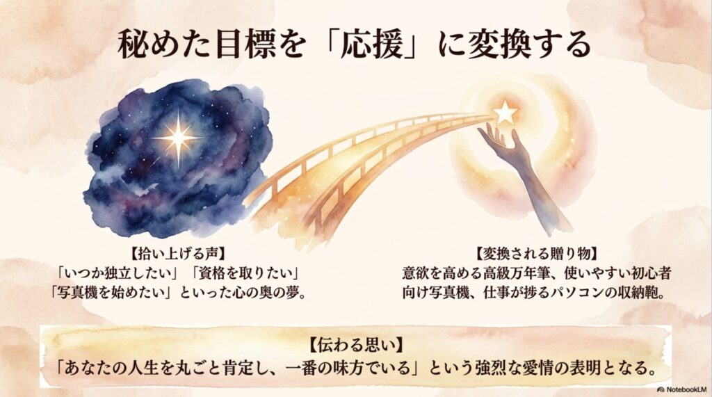 いつか独立したいなどの秘めた目標を応援する高級万年筆やPCケースなどの贈り物