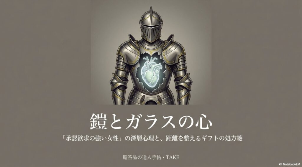 承認欲求の強い女性の深層心理と、距離を整えるギフトの処方箋（スライド表紙）