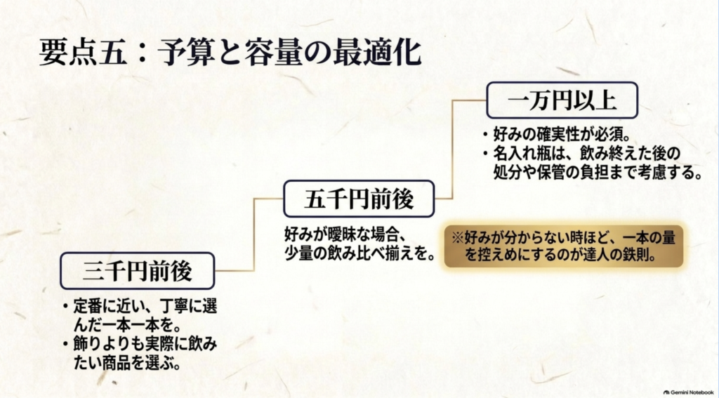 三千円・五千円・一万円以上の予算別に焼酎ギフトを選ぶ目安